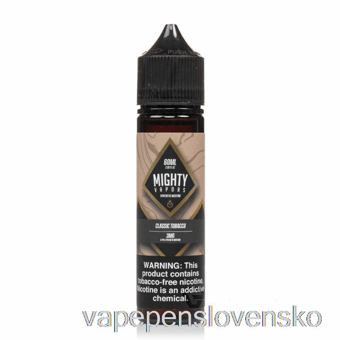 Klasický Tabak - Mocné Výpary - 60ml 6mg Vape Slovensko